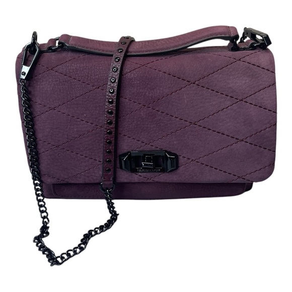Rebecca Minkoff JE T'aime Crossbody Top Handle Suede Leather Handbag Purse - Picture 1 of 17